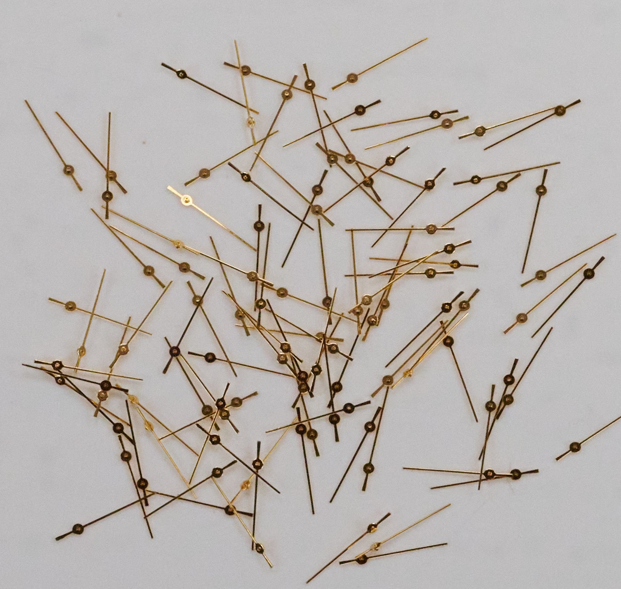 100x Gold Centre Seconds Watch Hands For Miyota 2035 2030 Repairs Spares Parts